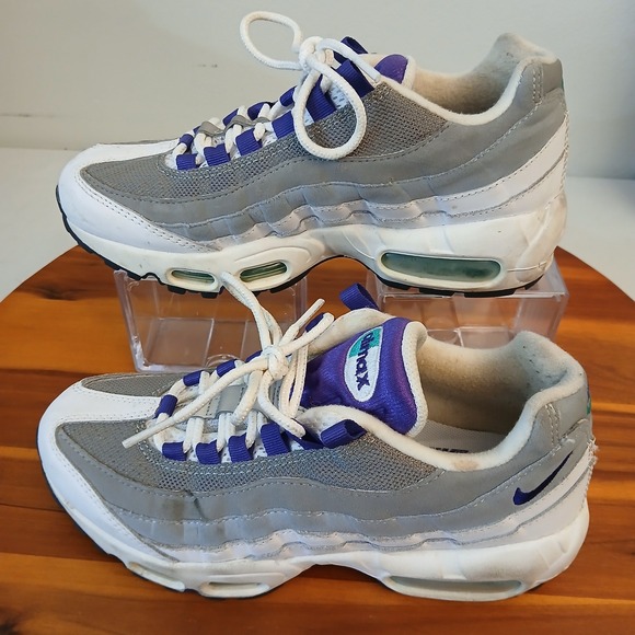 Nike Shoes - Nike Air Max 95 Womens 6.5 White Grape Sneakers Running Shoes 307960-109